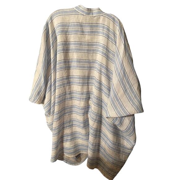 Vitamin A Pure Linen Striped Duster l Swimsuit‎ Cover-Up l NWT l One Size - Picture 3 of 5